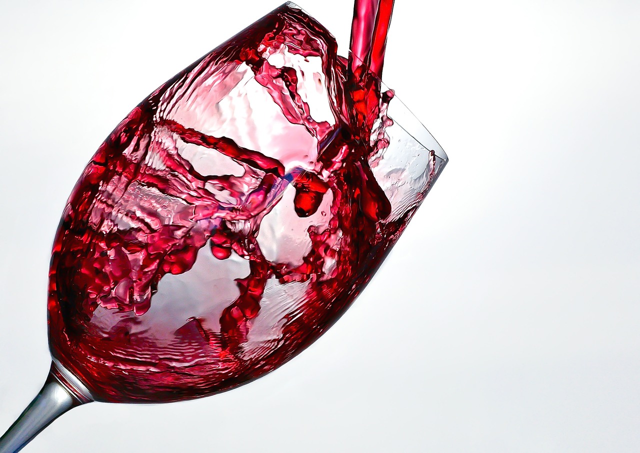 wine, splash, glass
